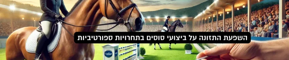 השפעת התזונה על ביצועי סוסים בתחרויות ספורטיביות